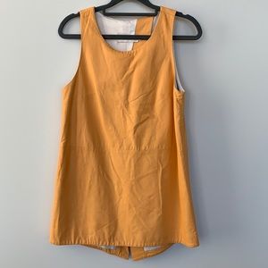 Kaelen Leather Top w/Peekaboo Back